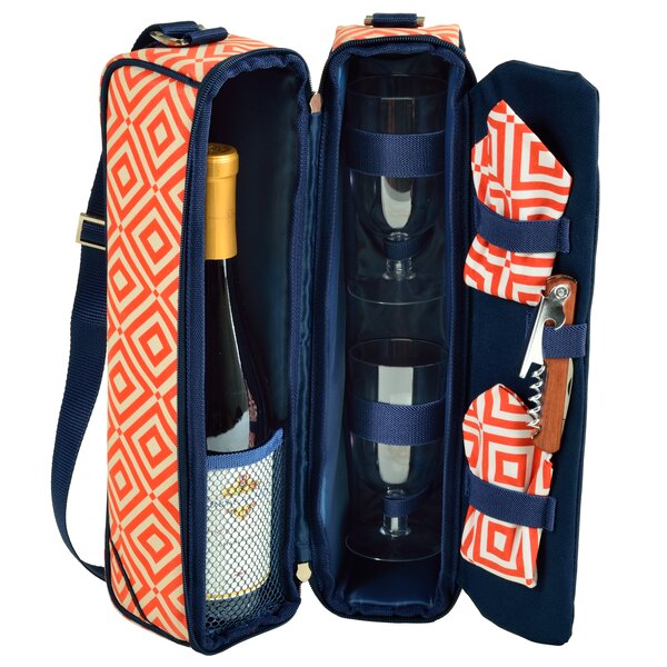 personalized insulated wine tote