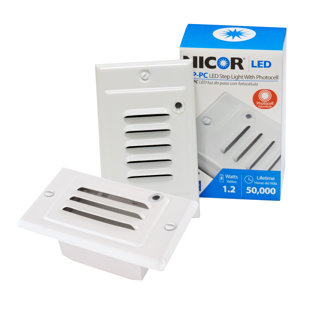 Best LED Step Light with Photocell Sensor By NICOR Lighting Outdoor Lighting LED Step Light with Photocell Sensor By NICOR Lighting Outdoor Lighting