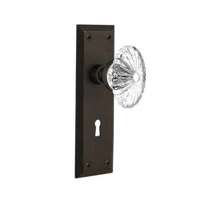 Nostalgic Warehouse New York Privacy Door Knob With New York Long