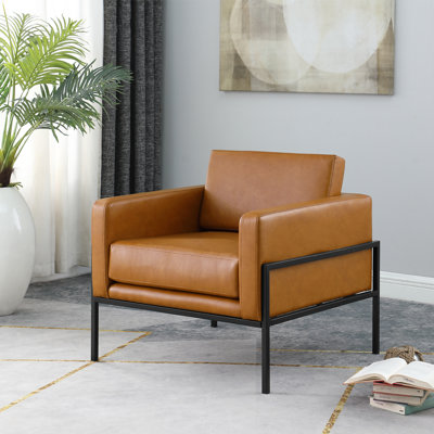 Oliverio 30.5'' Wide Metal Leg Accent Chair