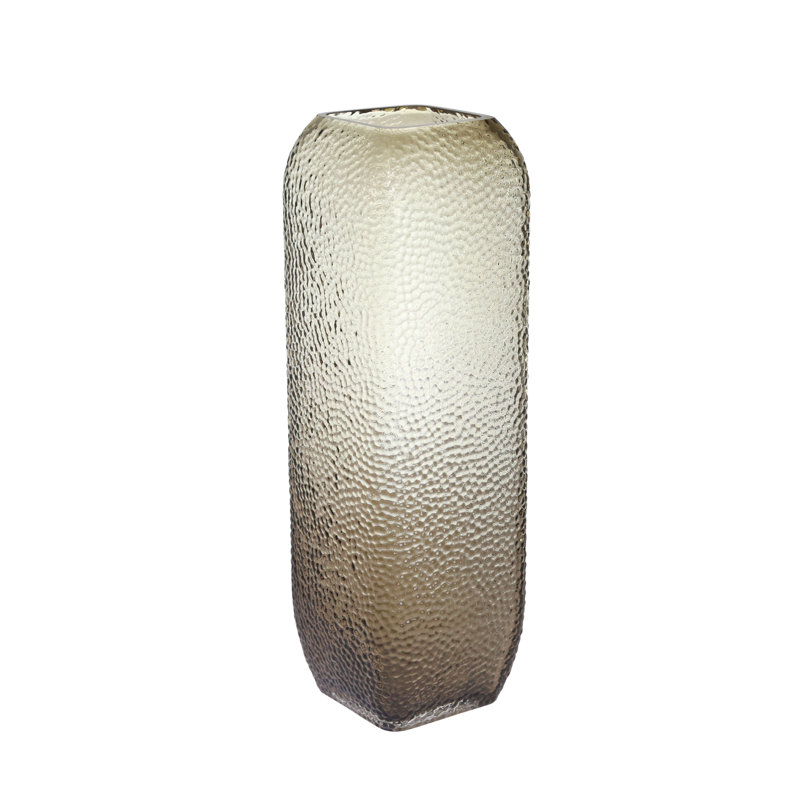 Latitude Run Tingledale Brown 11 81 Indoor Outdoor Glass Table Vase