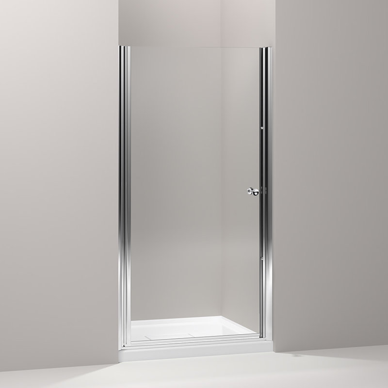 Kohler Fluence 34 X 65 5 Pivot Shower Door With Cleancoat Technology Wayfair