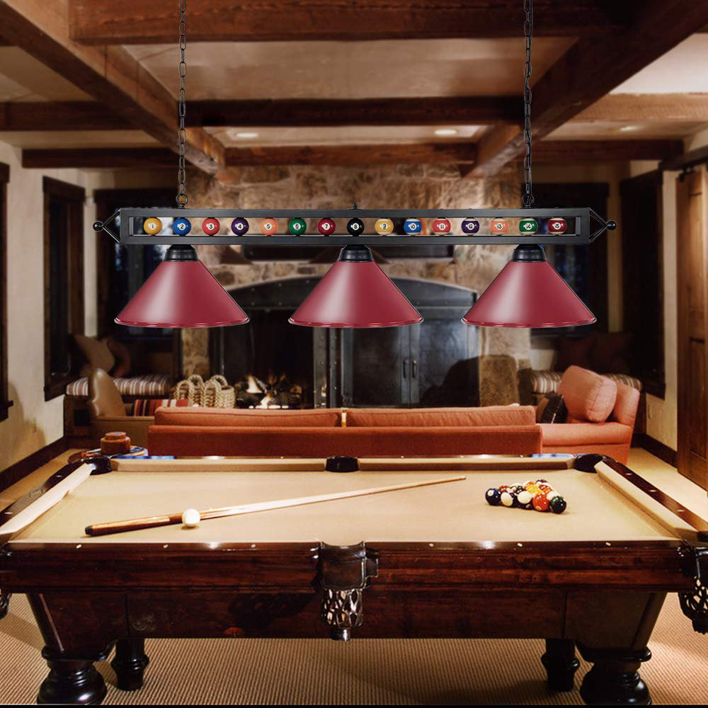 three light pool table light