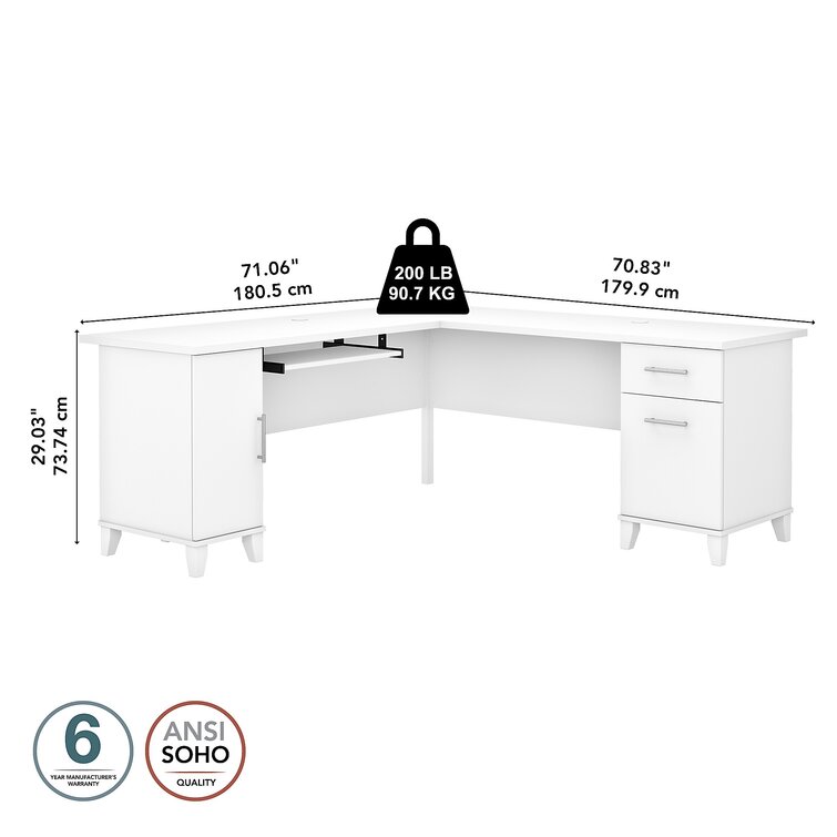 masala l shaped desk