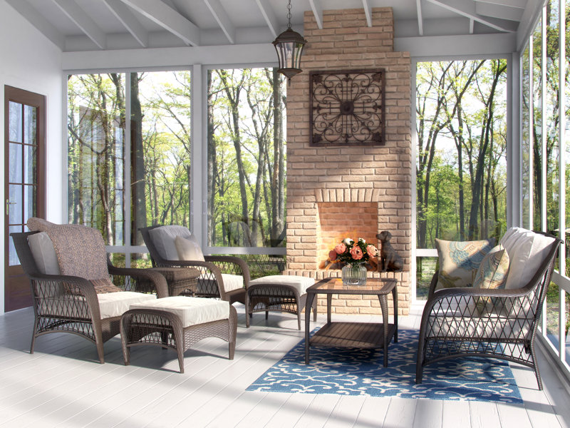 Herrin 6 Piece Rattan Sofa Set With Cushions
