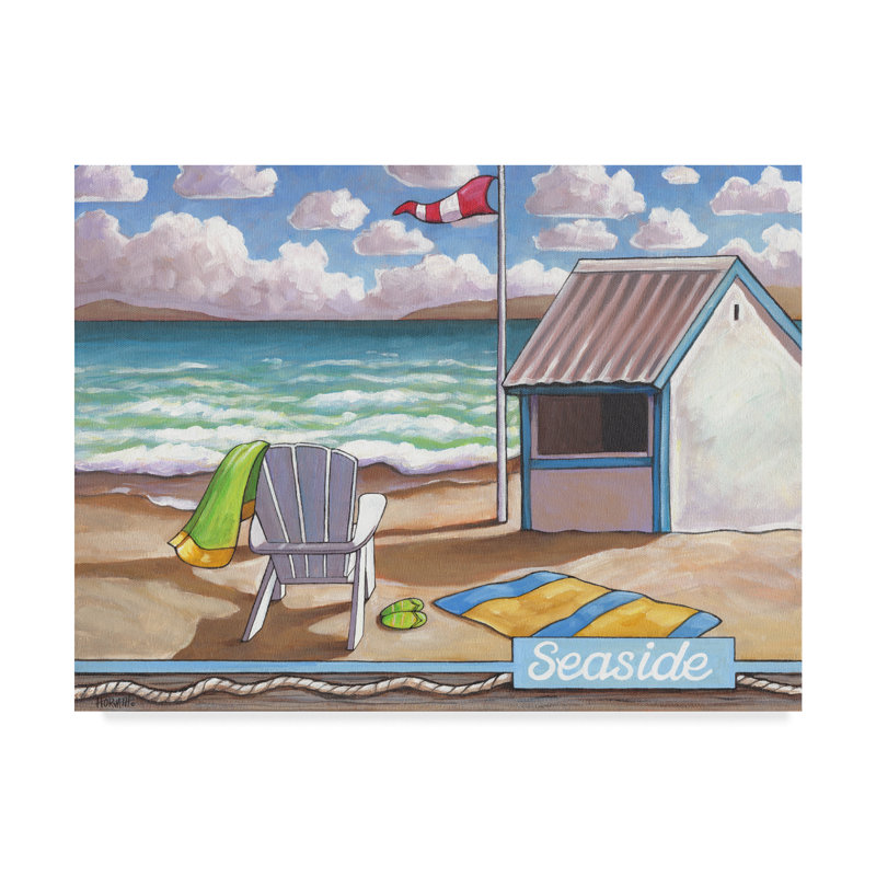 Breakwater Bay Seaside Beach Acrylic Painting Print On Wrapped Canvas Wayfair