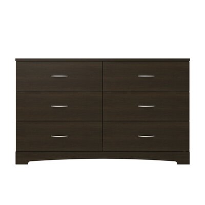 Andover Mills Poulson 6 Drawer Double Dresser Color Espresso