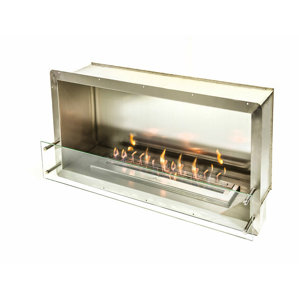 Single Sided Ethanol Fireplace by BioFlame