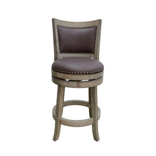Edwina 24 Swivel Bar Stool by Darby Home Co