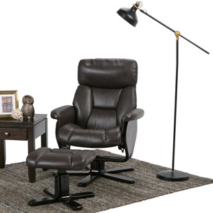 Oakledge Manual Swivel Recliner With Ottoman by Latitude Run Cool