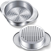 Stainless Steel Food Can Strainer Sieve Tuna Press Hot Remover Lid Drainer