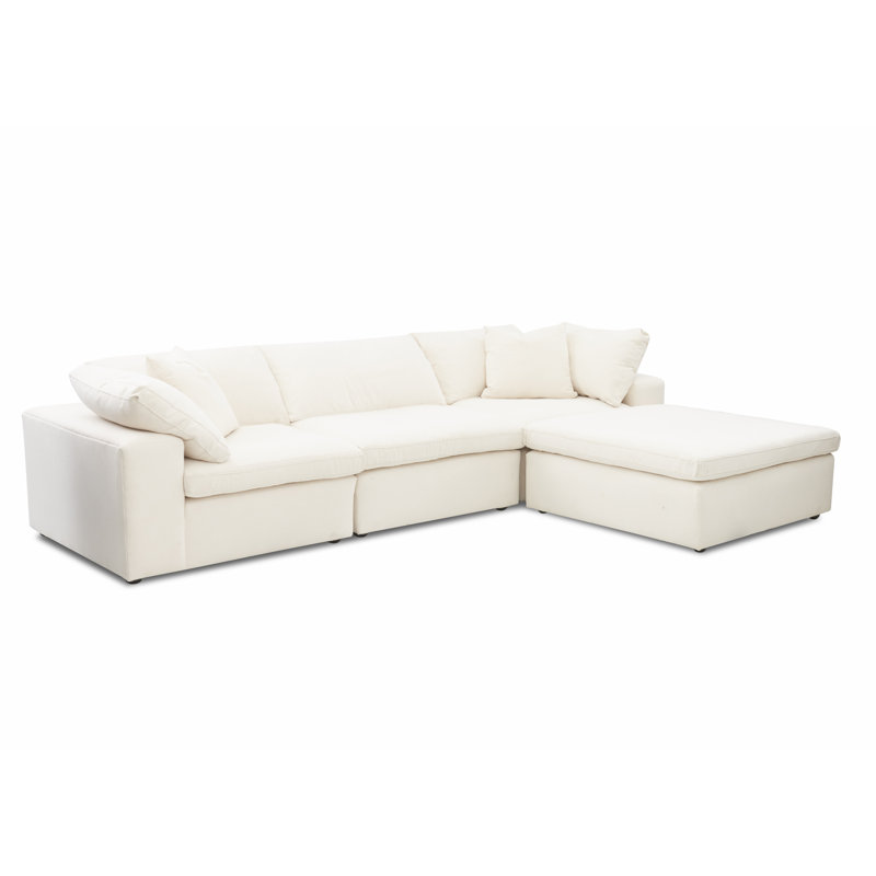 Sectional Sofa Units Latitude Run Trask Reversible Sectional Upholstery: Sunbrella® Cast Mist