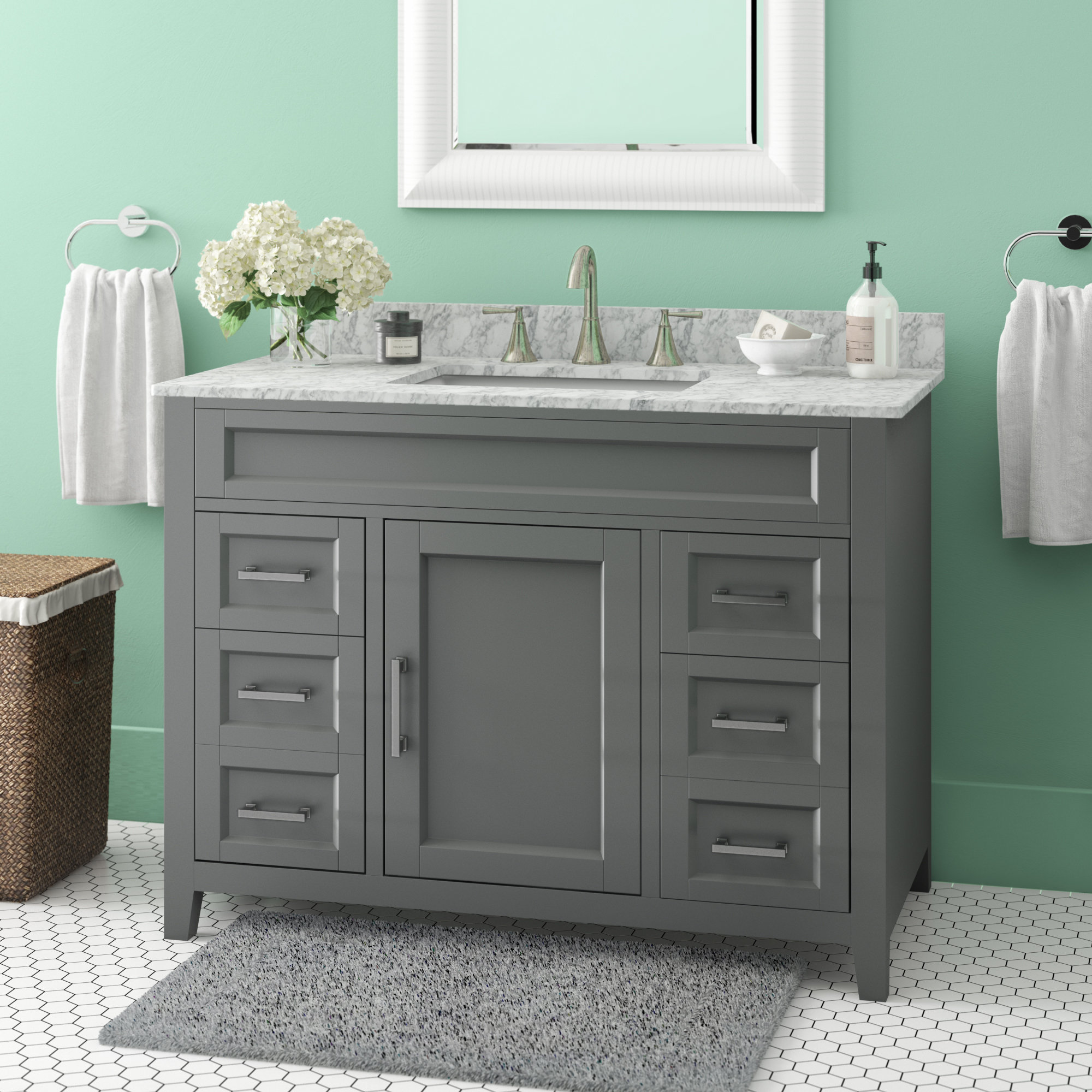 Wrought Studio Horacia 42" Single Bathroom Vanity Set & Reviews Wayfair