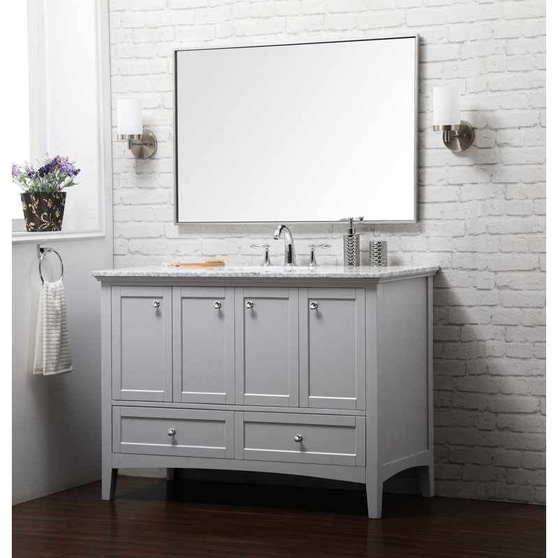 Mercer41 Pettway 48 Single Bathroom Vanity Set Reviews Wayfair