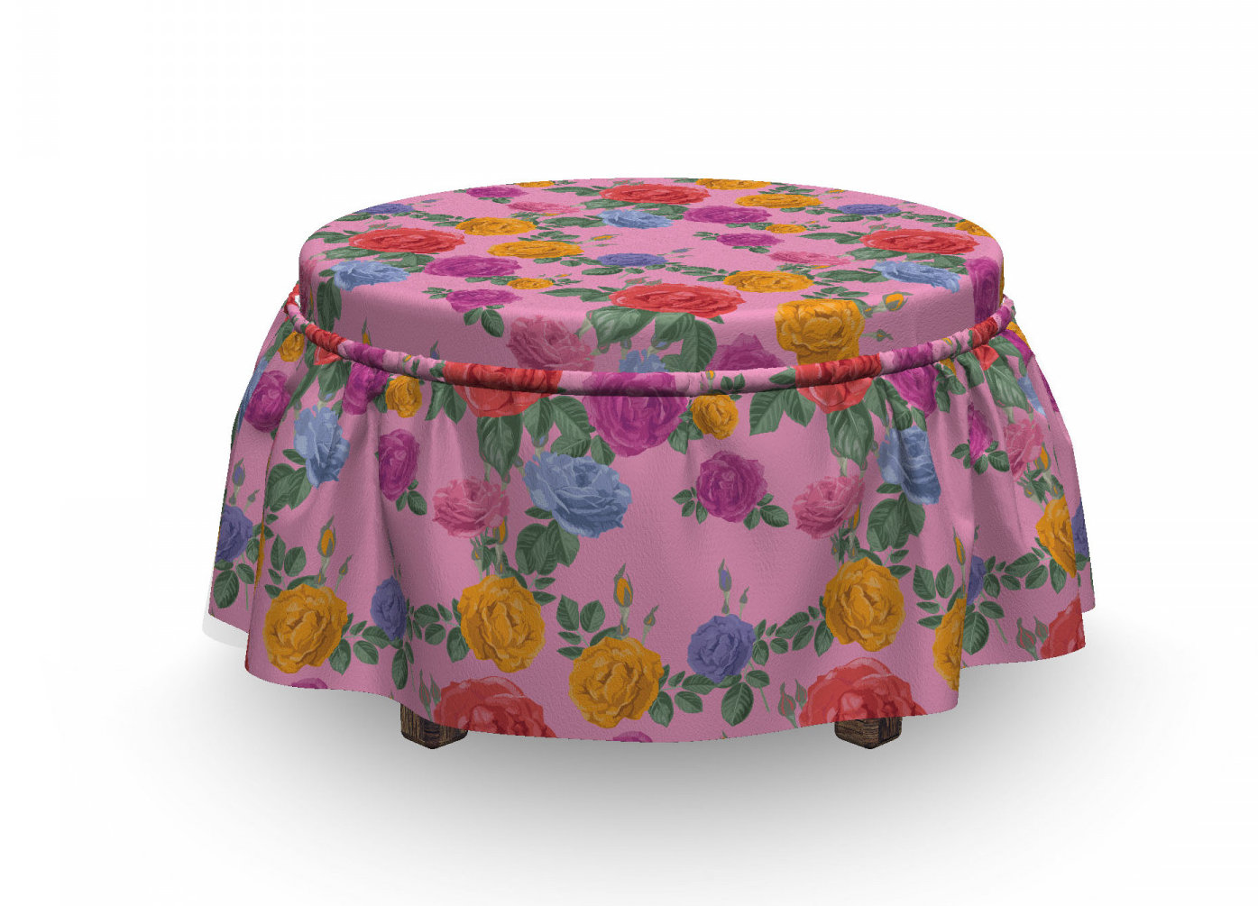 baby pink ottoman