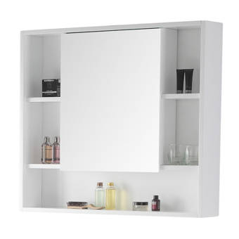 Allmodern Lee Surface Mount Framed 1 Door Medicine Cabinet With 2 Shelves Reviews Wayfair