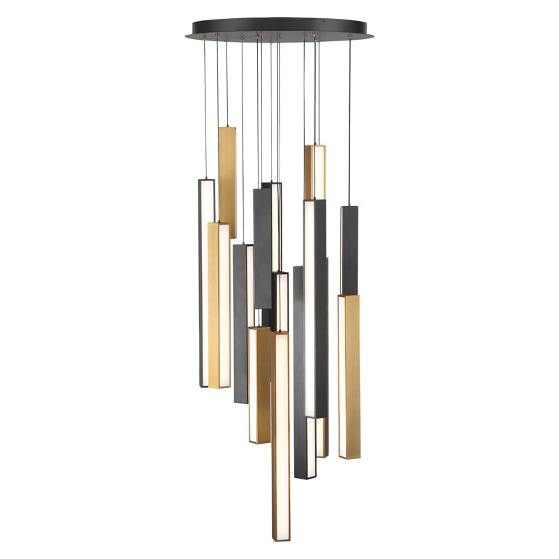Modern Forms Chaos 15 Light Cluster Square Led Pendant Wayfair