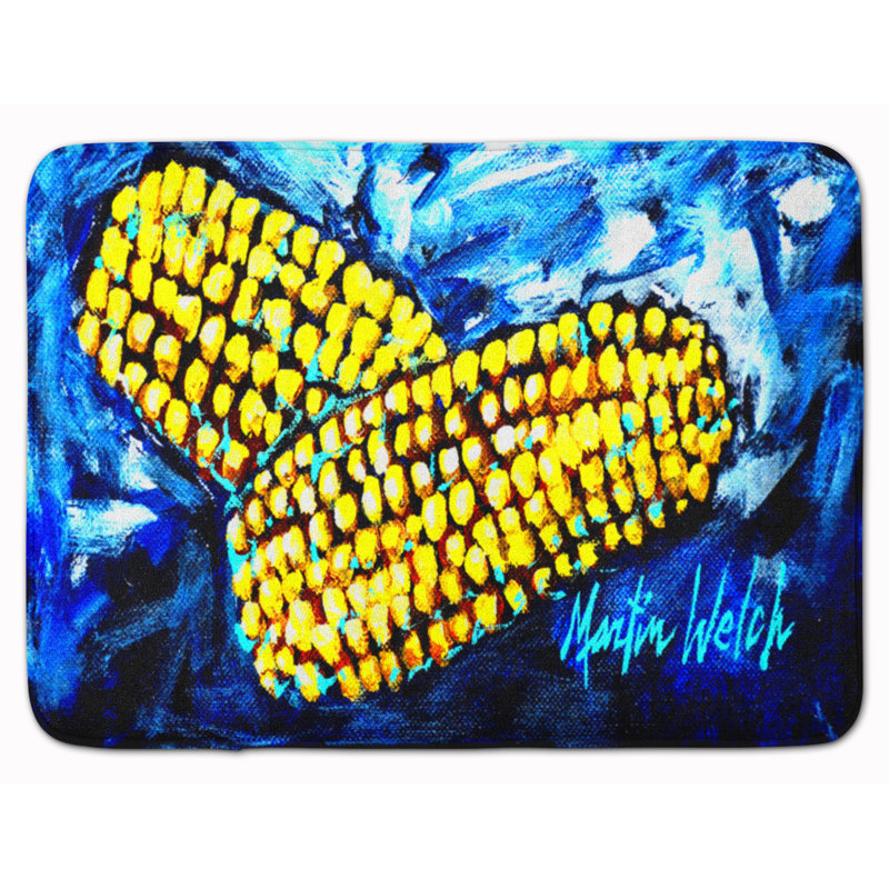 East Urban Home Two Corn Please Memory Foam Bath Rug Wayfair