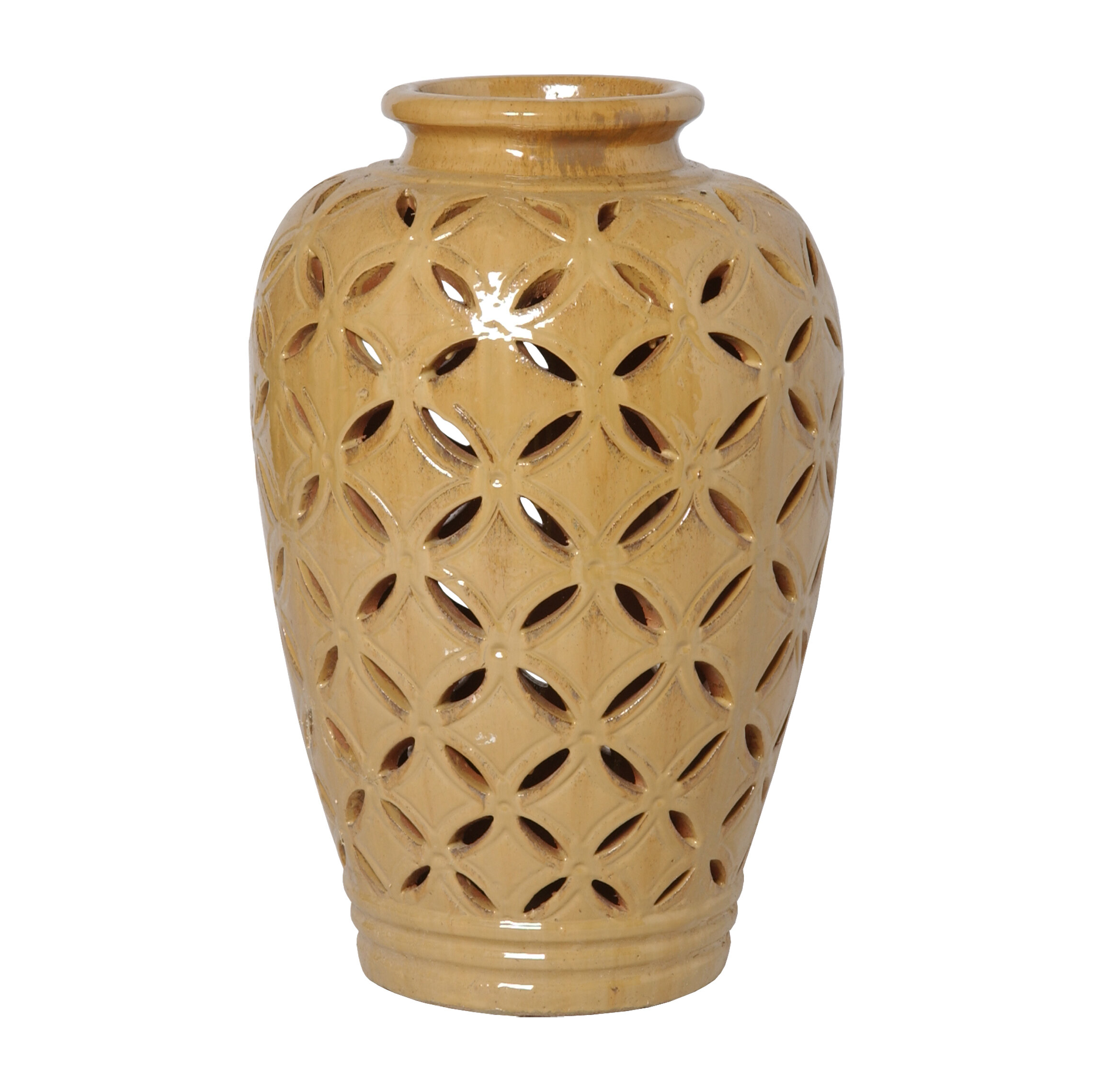 Emissary Lattice Large Floor Vase Wayfair