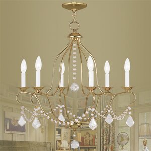 Bayfront 6-Light Crystal Chandelier