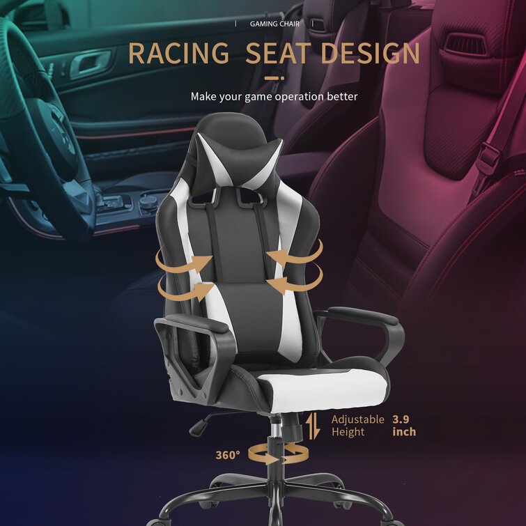 Computer Gaming Chair Executive Swivel Racing Office Furniture Vibration Seat 