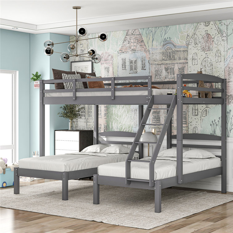 wayfair 3 bunk bed