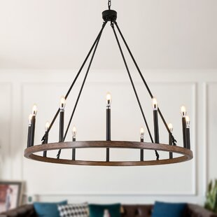 Modern Farmhouse Chandelier Light Fixture Rustic Pendant Lamp Ceiling Lighting 