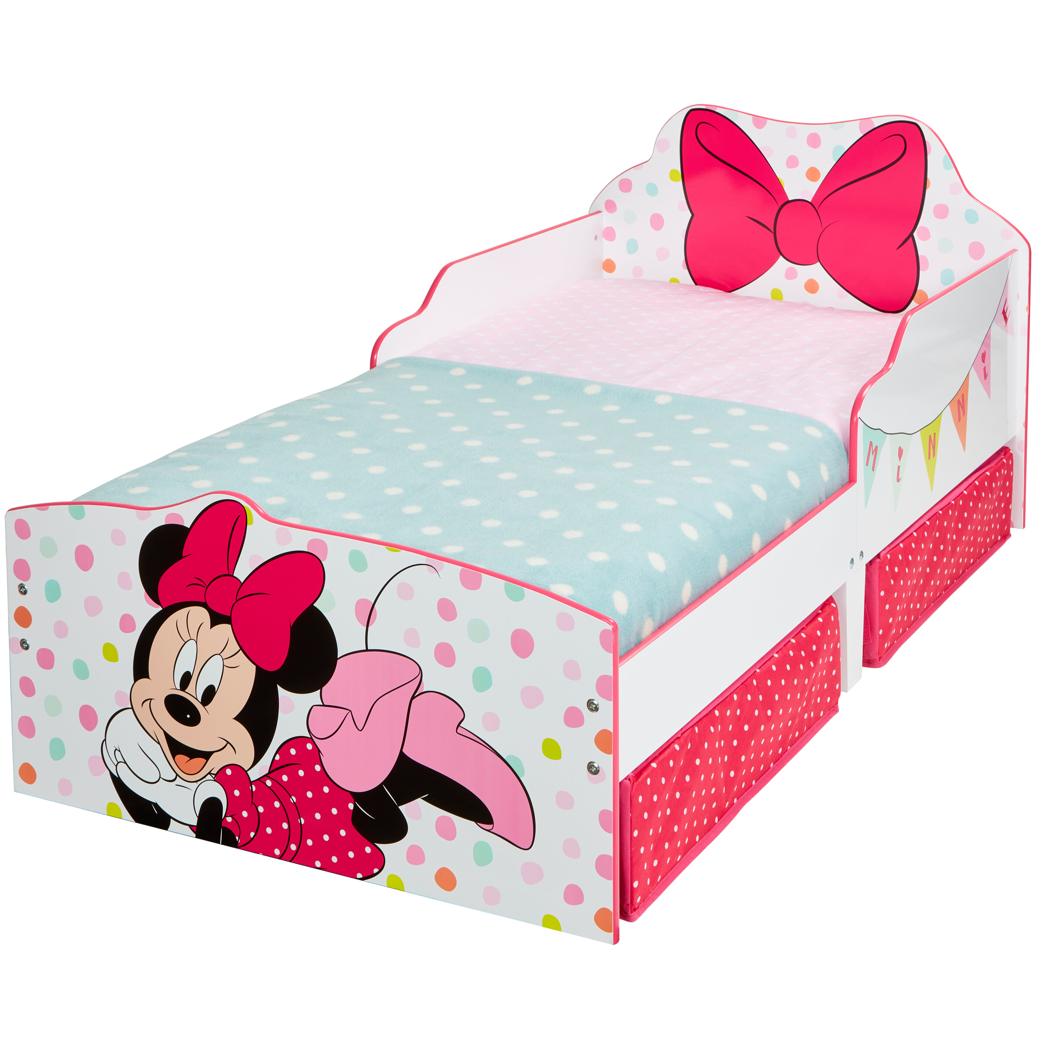 Mickey Mouse Friends Toddler Bed Frame With Storage Drawers Wayfair Co Uk