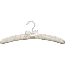 Only Hangers Ivory Satin Padded Hangers Pack of 6