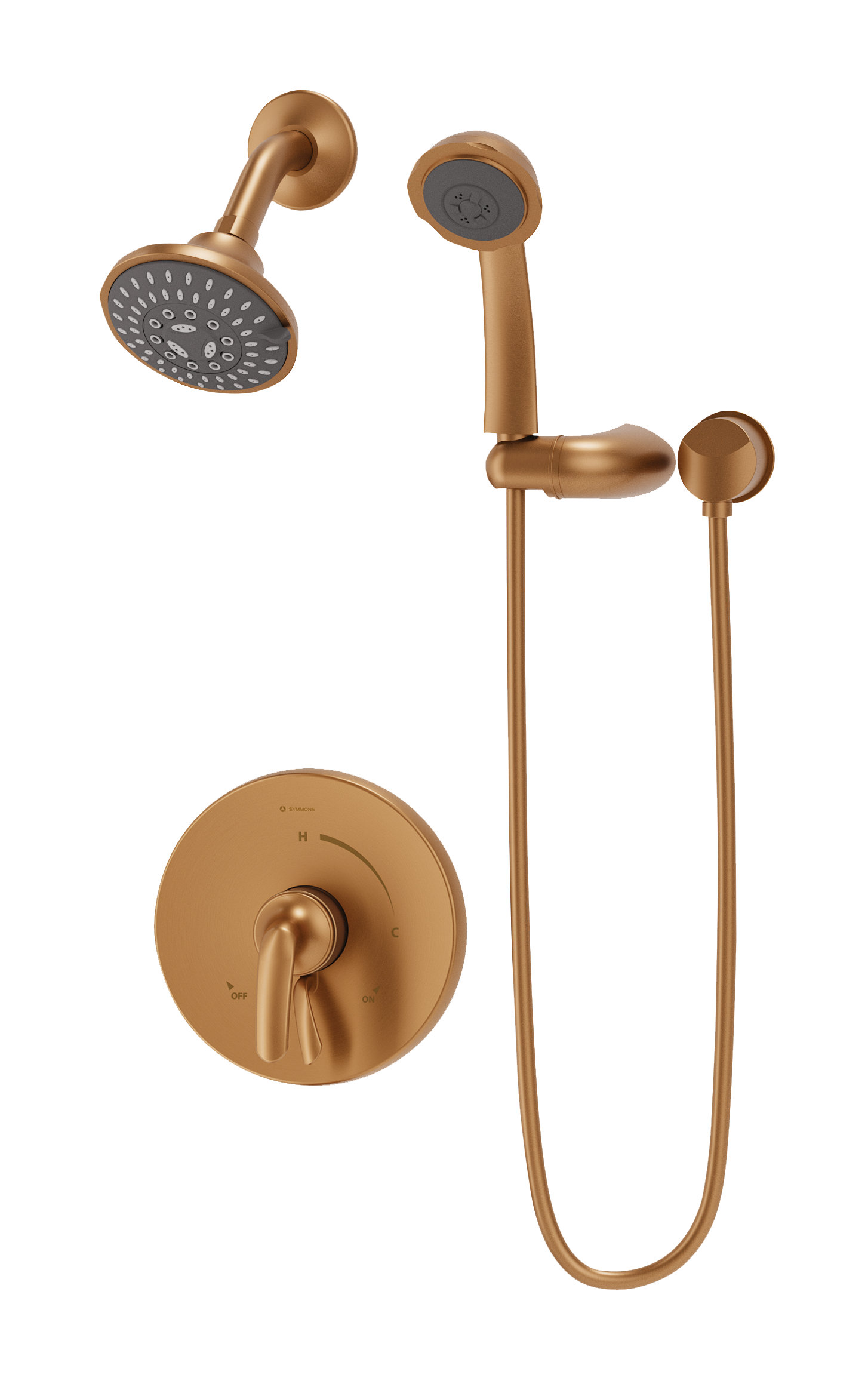 Symmons Elm Wall Mounted Shower Faucet with Hand Shower and Integral