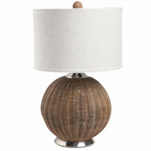 woven table lamp