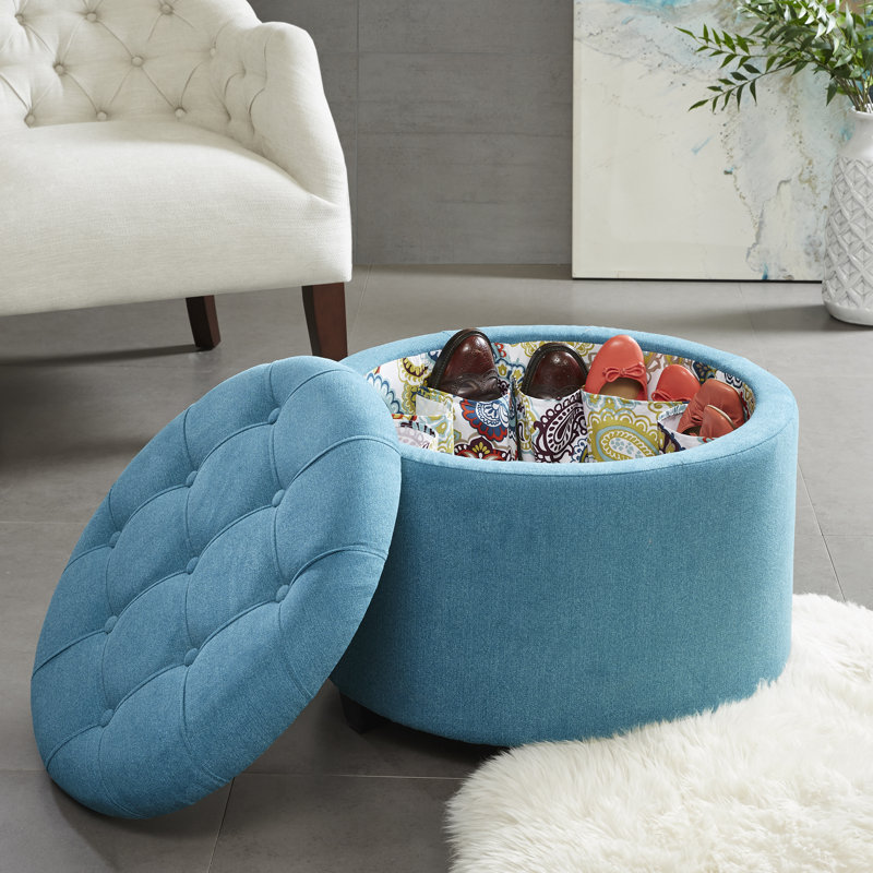 Alcott Hill Claudine Storage Ottoman Reviews Wayfair Claudine Storage Ottoman