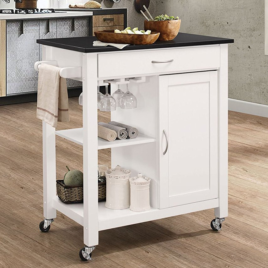 Furtado Wheeled Kitchen Cart Birch Lane
