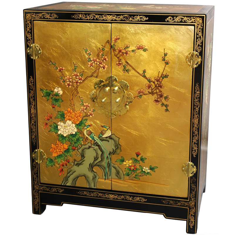 World Menagerie Camille Gold Leaf Lacquer Accent Cabinet Reviews World Menagerie Camille Gold Leaf Lacquer Accent Cabinet Reviews Wayfair