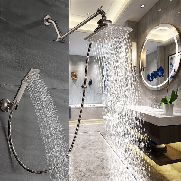 20 Inch LED Rain Shower Head Bathroom Ceiling Mounted Rain Large Shampoo Sprayer