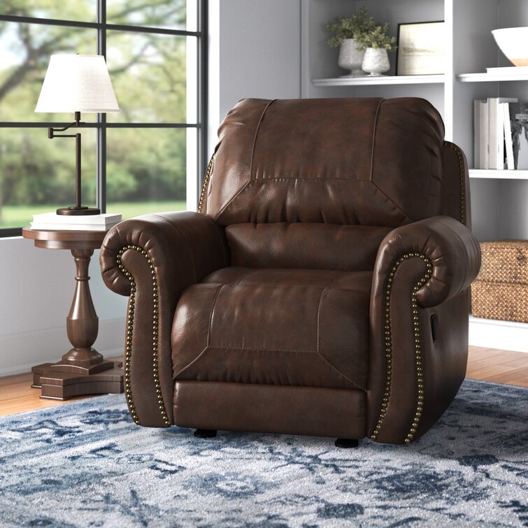 kettering faux leather manual recliner