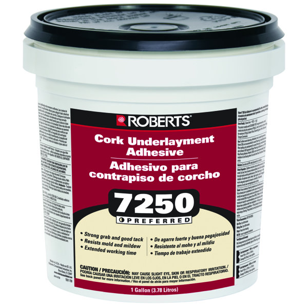 Qep Roberts 1 Gal Pail Of Pro Grade Cork Underlayment Adhesive Reviews Wayfair