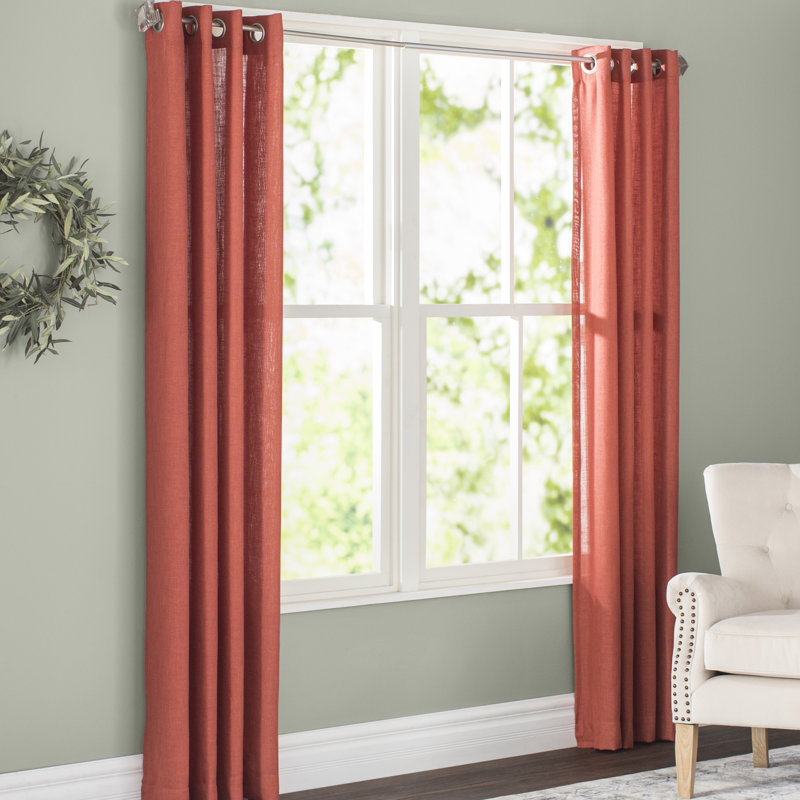 Laurel Foundry Modern Farmhouse Tyrese Solid Semi Sheer Grommet