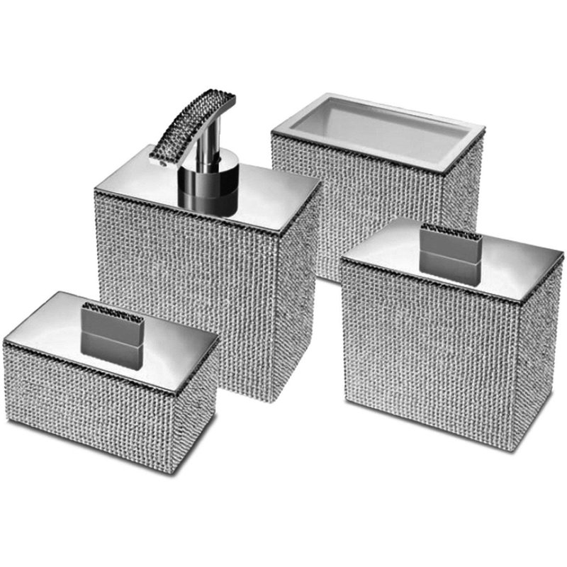 Rosdorf Park Patrice Square 4 Piece Bathroom Accessories Set Wayfair