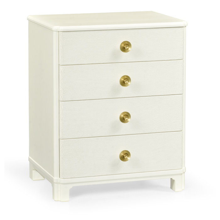Jonathan Charles Fine Furniture Ceramic Lacquered 4 Drawer Chest
