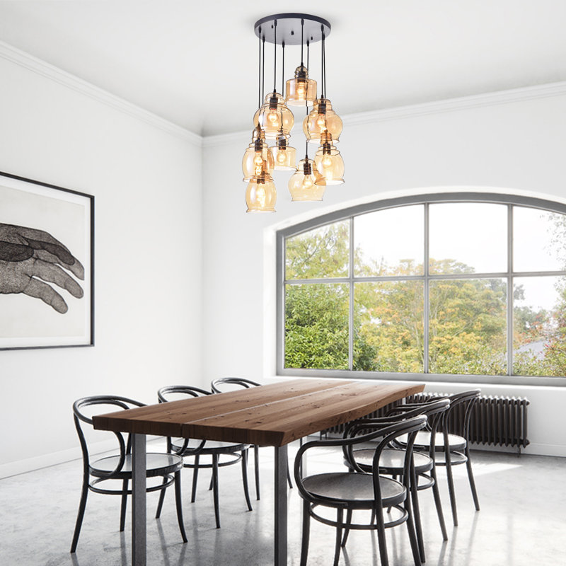 cluster pendant lights dining room