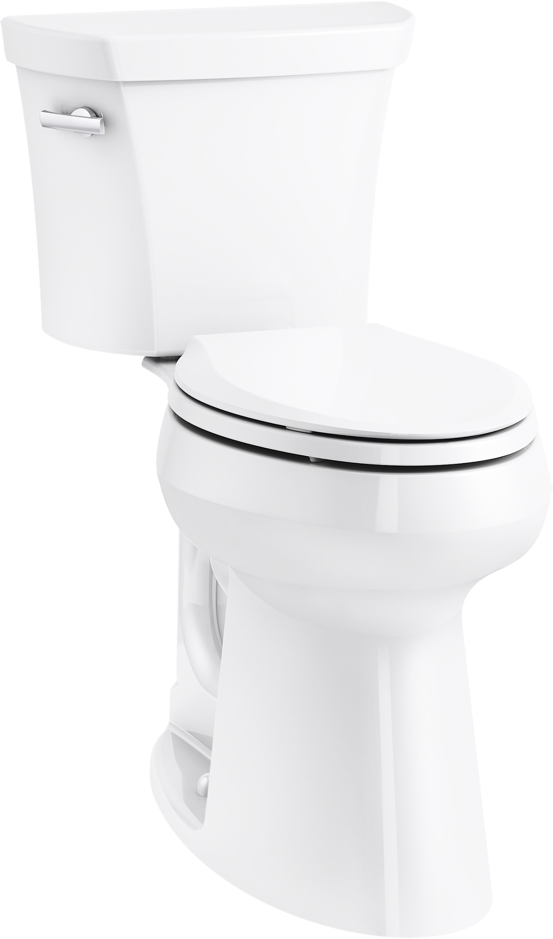 Kohler Highline Tall Two Piece Elongated Tall Toilet With Exposed