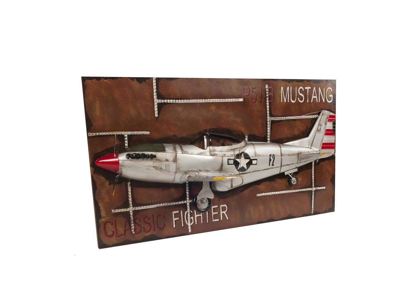 Winston Porter 1943 Mustang P 51 Fighter 3d Model Painting Frame Wall Decor Wayfair