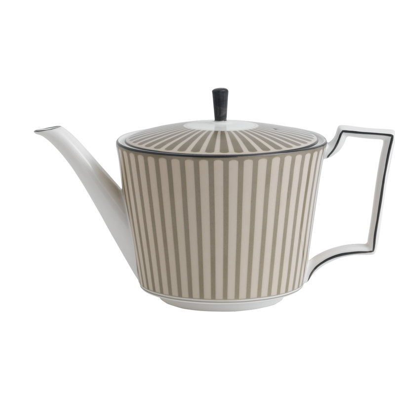 white bone china teapot