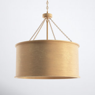 metal drum shade chandelier