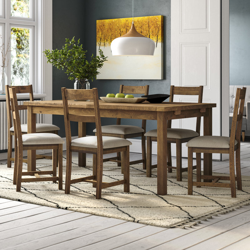 Essgruppe Ashcroft Mit Ausziehbarem Tisch Und 6 Stuhlen
