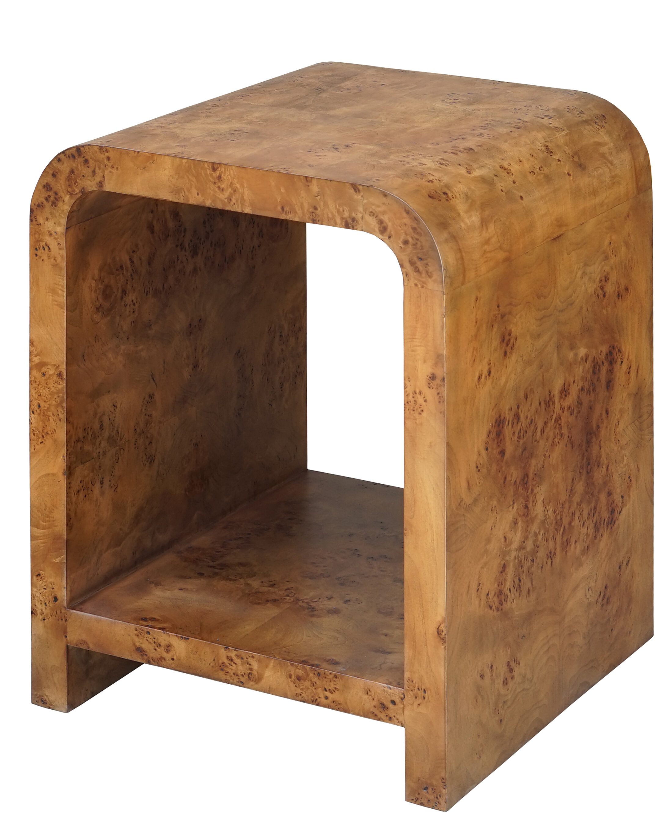 burl wood end tables