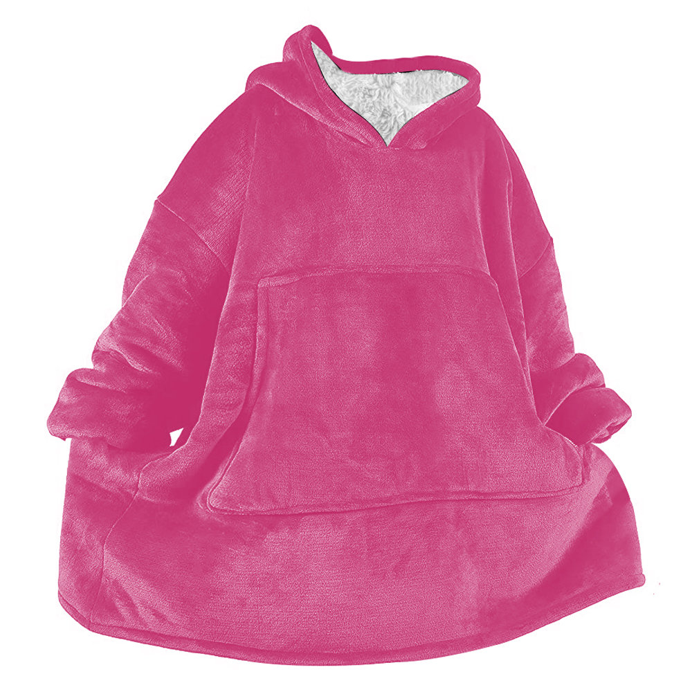 pink sweatshirt blanket