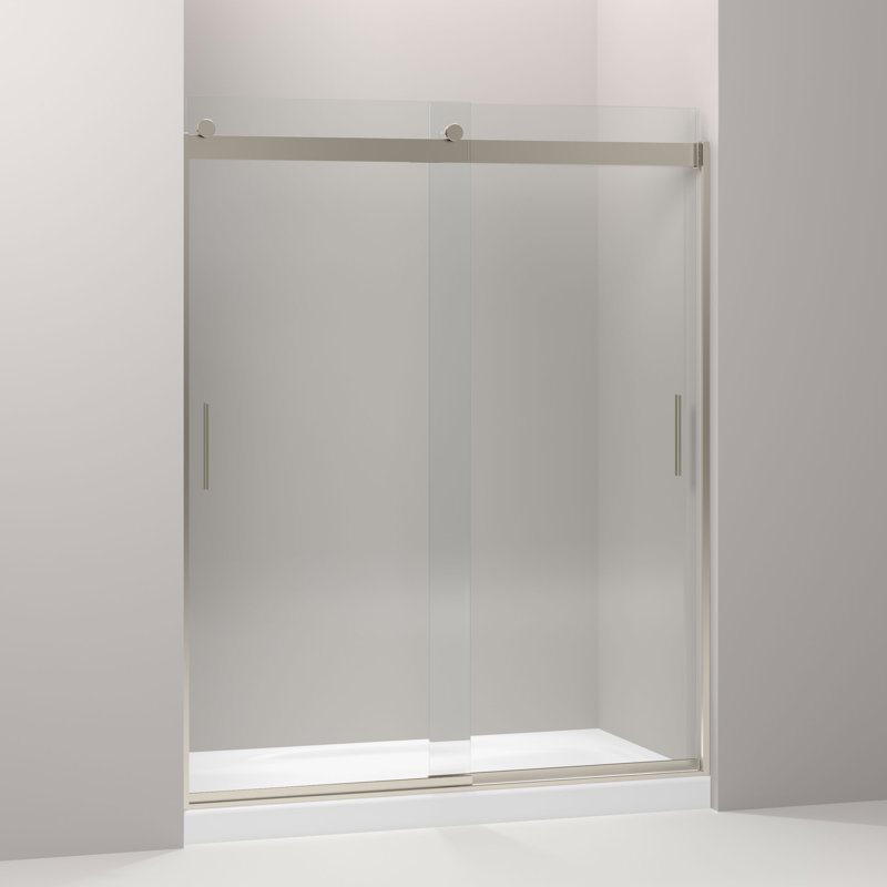 K 706012 L Shp Nx Kohler Levity 59 63 X 74 Double Sliding Shower Door With Blade Handles With Cleancoat Technology Reviews Wayfair