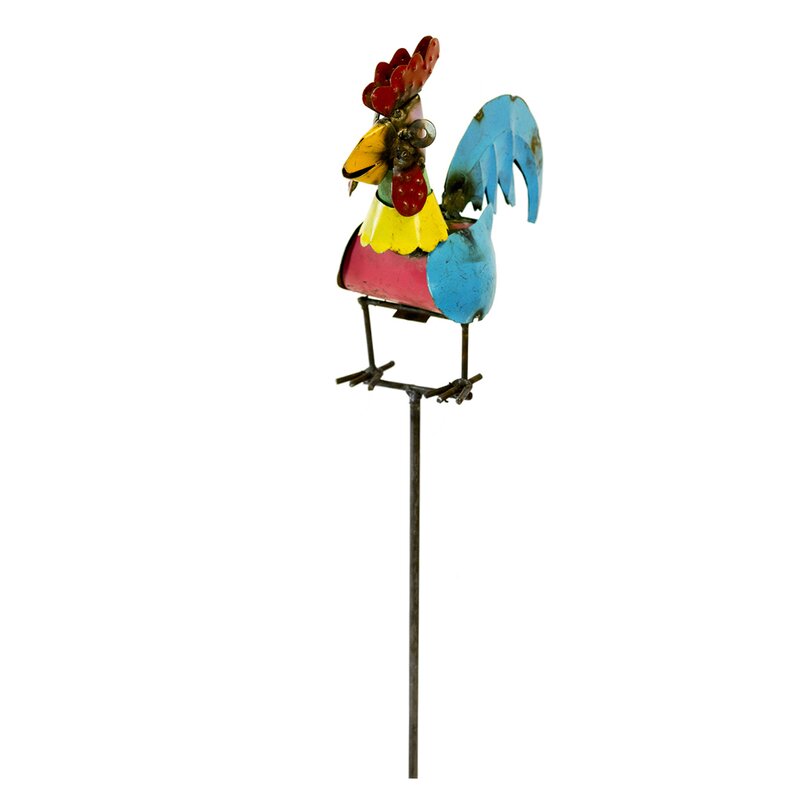 August Grove® Entrada Rooster Garden Stake | Wayfair